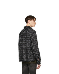 schwarze Tweed Shirtjacke von Faith Connexion