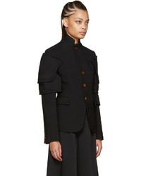 schwarze Twilljacke von Comme des Garcons