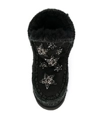 schwarze Ugg Stiefel aus Wildleder von Mou