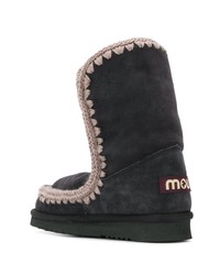 schwarze Ugg Stiefel aus Wildleder von Mou