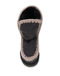 schwarze Ugg Stiefel aus Wildleder von Mou