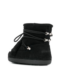 schwarze Ugg Stiefel aus Wildleder von Dsquared2