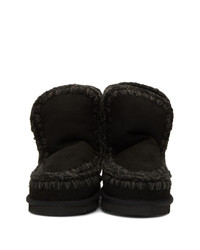 schwarze Ugg Stiefel von Mou