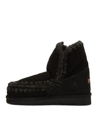 schwarze Ugg Stiefel von Mou