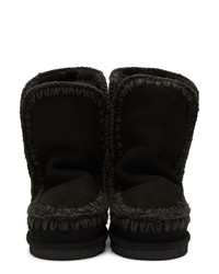 schwarze Ugg Stiefel von Mou