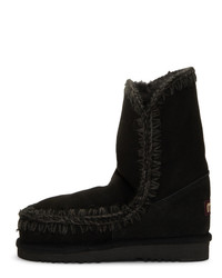 schwarze Ugg Stiefel von Mou