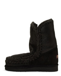 schwarze Ugg Stiefel von Mou