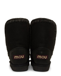 schwarze Ugg Stiefel von Mou