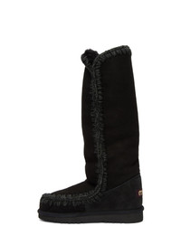 schwarze Ugg Stiefel von Mou