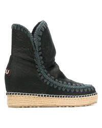 schwarze Ugg Stiefel von Mou