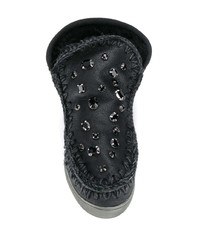 schwarze Ugg Stiefel von Mou