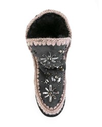 schwarze Ugg Stiefel von Mou