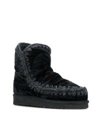 schwarze Ugg Stiefel von Mou