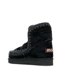 schwarze Ugg Stiefel von Mou