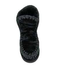 schwarze Ugg Stiefel von Mou