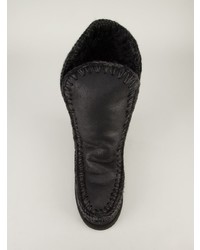 schwarze Ugg Stiefel von Mou