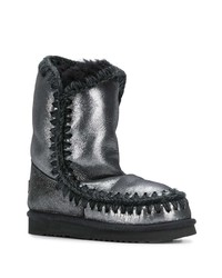 schwarze Ugg Stiefel von Mou