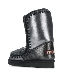 schwarze Ugg Stiefel von Mou