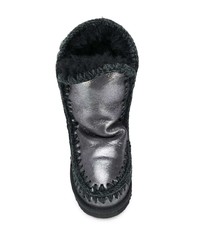 schwarze Ugg Stiefel von Mou