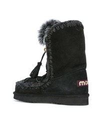 schwarze Ugg Stiefel von Mou