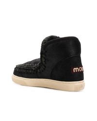 schwarze Ugg Stiefel von Mou