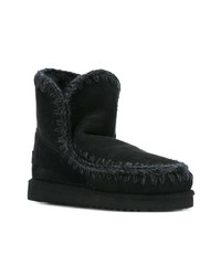 schwarze Ugg Stiefel von Mou