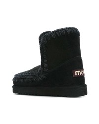 schwarze Ugg Stiefel von Mou