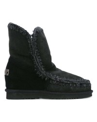 schwarze Ugg Stiefel von Mou