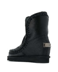 schwarze Ugg Stiefel von Mou