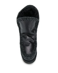 schwarze Ugg Stiefel von Mou