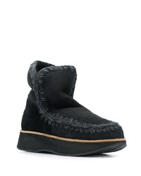 schwarze Ugg Stiefel von Mou