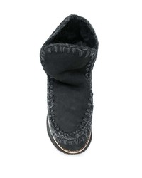 schwarze Ugg Stiefel von Mou