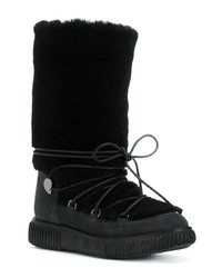 schwarze Ugg Stiefel von Moncler