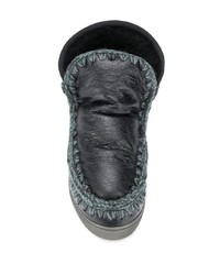 schwarze Ugg Stiefel von Mou