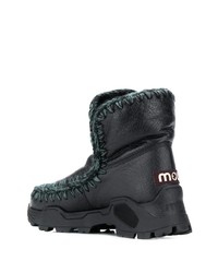 schwarze Ugg Stiefel von Mou