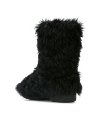 schwarze Ugg Stiefel von Saint Laurent