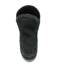 schwarze Ugg Stiefel von Mou