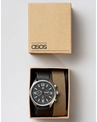 schwarze Uhr von Asos