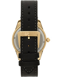 schwarze Uhr von Versace