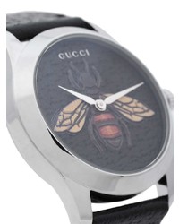 schwarze Uhr von Gucci
