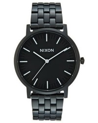 schwarze Uhr von Nixon