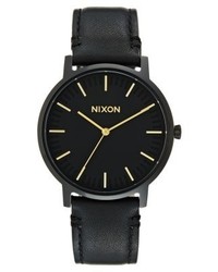 schwarze Uhr von Nixon