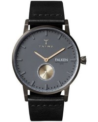 schwarze Uhr von Triwa