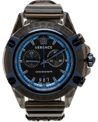 schwarze Uhr von Versace