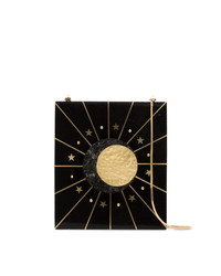 schwarze Umhängetasche mit Sternenmuster von Nathalie Trad