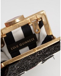 schwarze Umhängetasche von Lulu Guinness