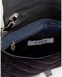 schwarze Umhängetasche von Pieces