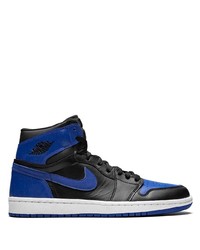 schwarze und blaue hohe Sneakers von Jordan