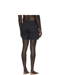 schwarze und goldene Badeshorts von BOSS