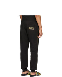 schwarze und goldene Jogginghose von VERSACE JEANS COUTURE